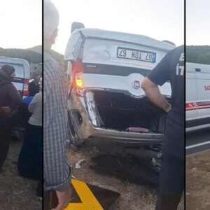 Bingöl’de iki hafif ticari araç çarpıştı: 11 yaralı